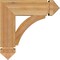 Ekena Millwork Thorton Arts & Crafts Rough Sawn Bracket, Western Red Cedar, 4"W x 16"D x 16"H BKT04X16X16THR03RWR - alternate 2